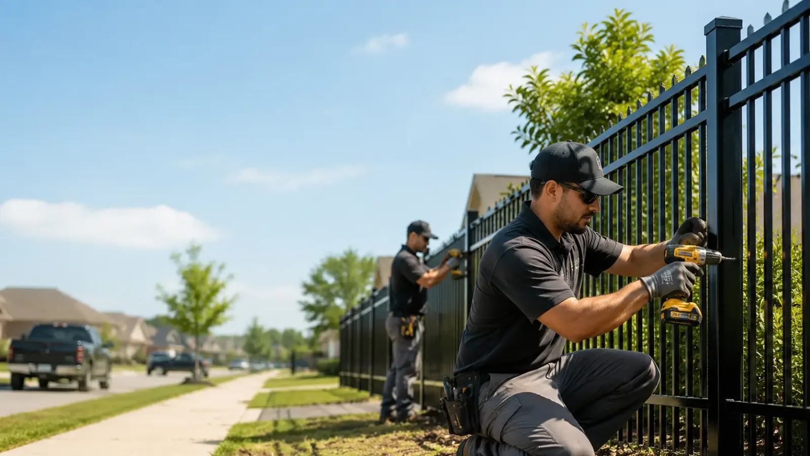 Metal Fence Installation in Martindale, TX